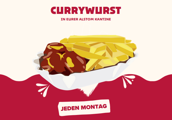 Currywursttag: jeden Montag!
